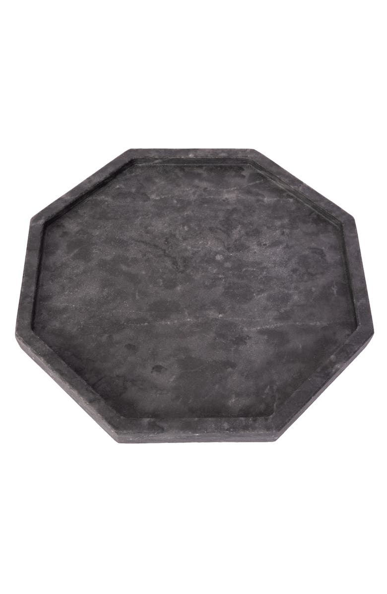 Artifacts Trading Company<sup>™</sup> Artifacts Trading Company Octagonal Marble Tray, Alternate, color, Black Matte