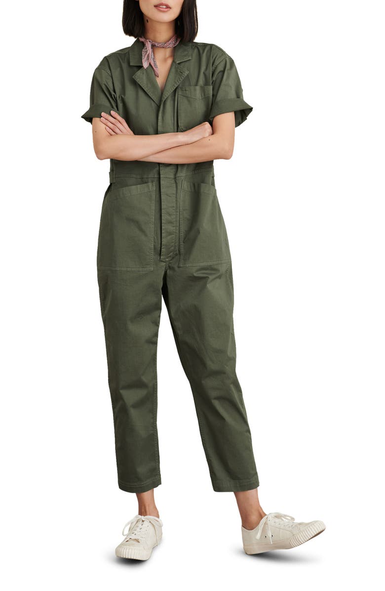 Alex Mill Romy Garment Dyed Cotton Boilersuit, Main, color,