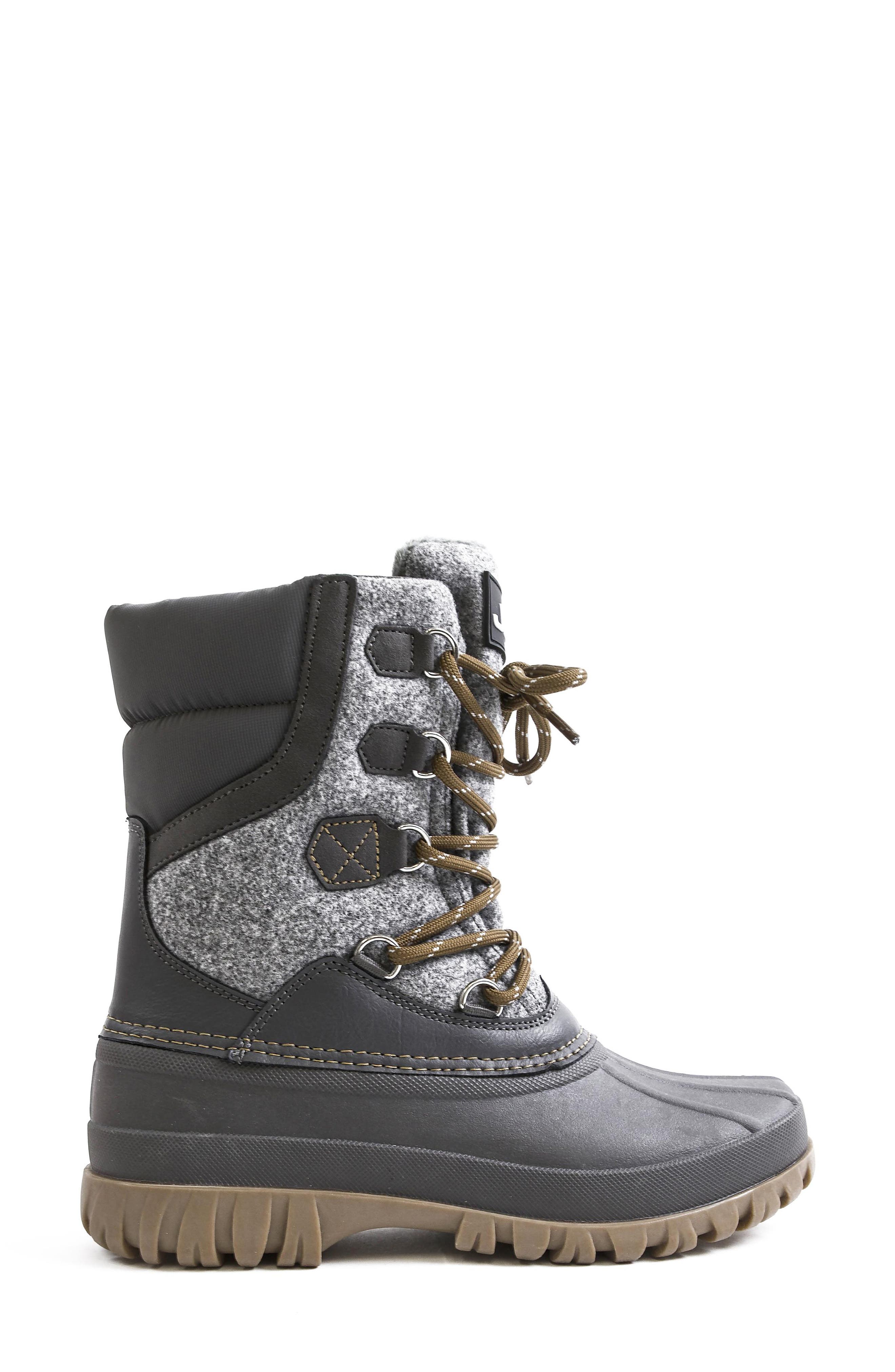 JBU Charli Waterproof Duck Boot, Alternate, color, Charcoal