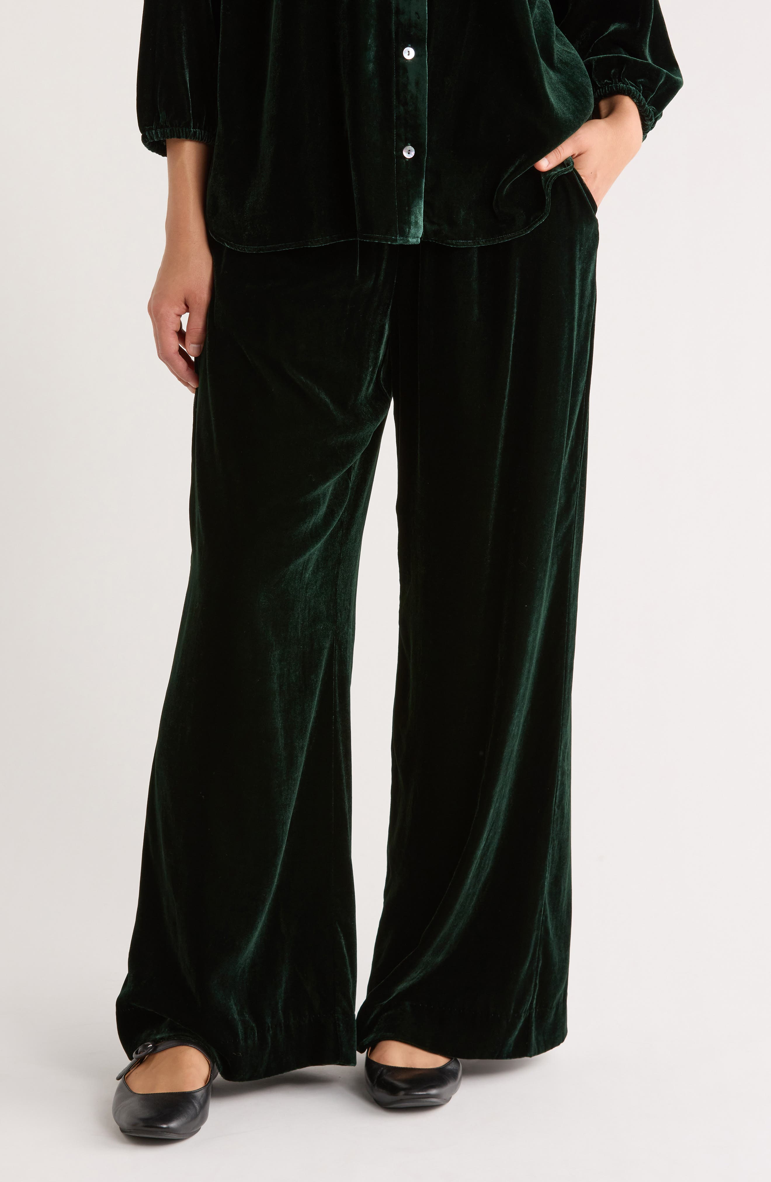 Marine Layer Bella Velvet Drawstring Pants