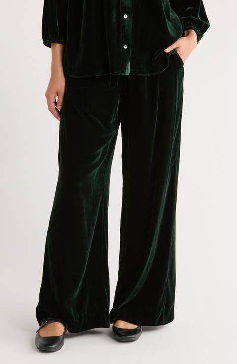 Bella Velvet Drawstring Pants