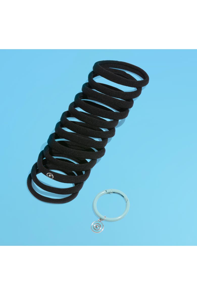 Low Profile Hair Bands with Band Ring, Alternate, color, Black