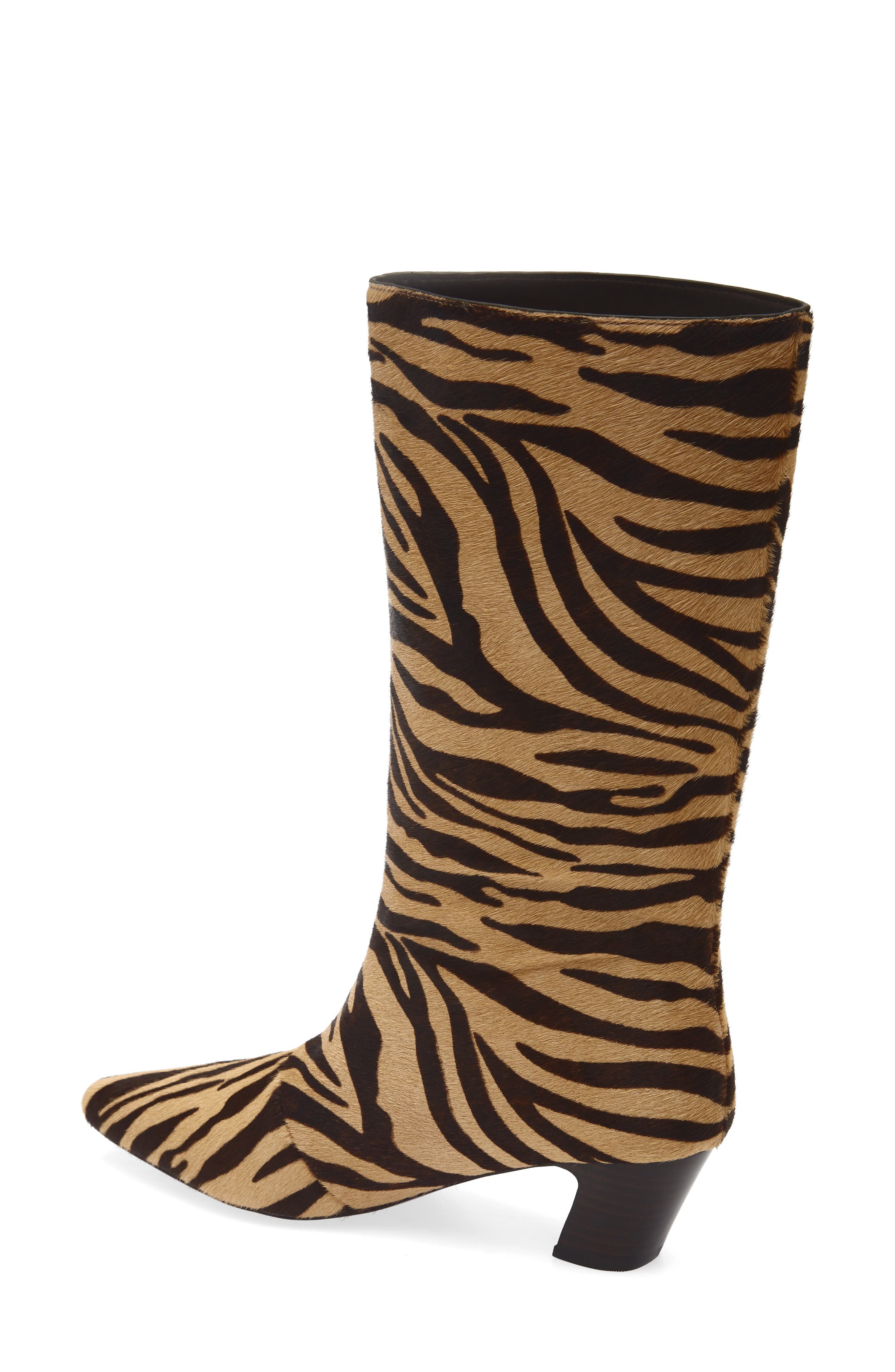 Cleo Bootie, Alternate, color, ZEBRA