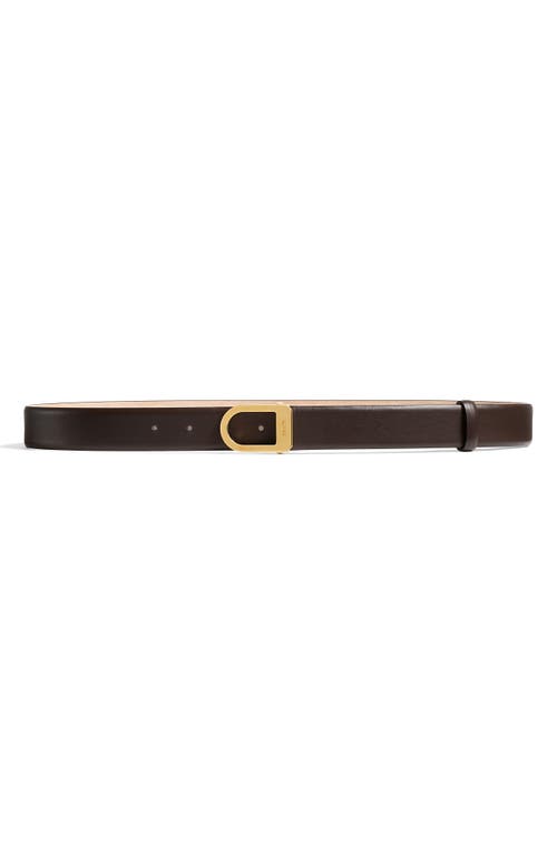 Khaite Saddle Leather Belt In Black