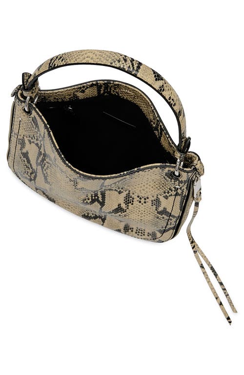 Rebecca Minkoff Durango Snakeskin Embossed Leather Crossbody Bag In Brown
