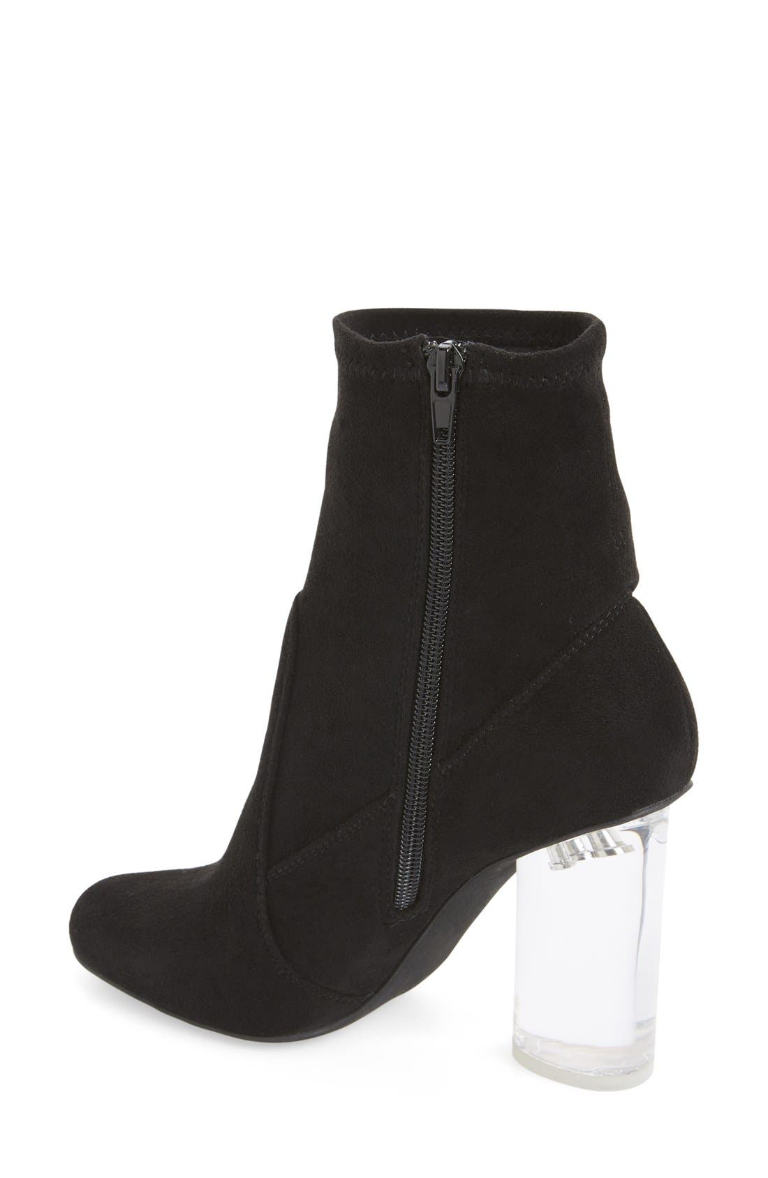 Jeffrey Campbell Ankle Boot, Alternate, color, Black Suede
