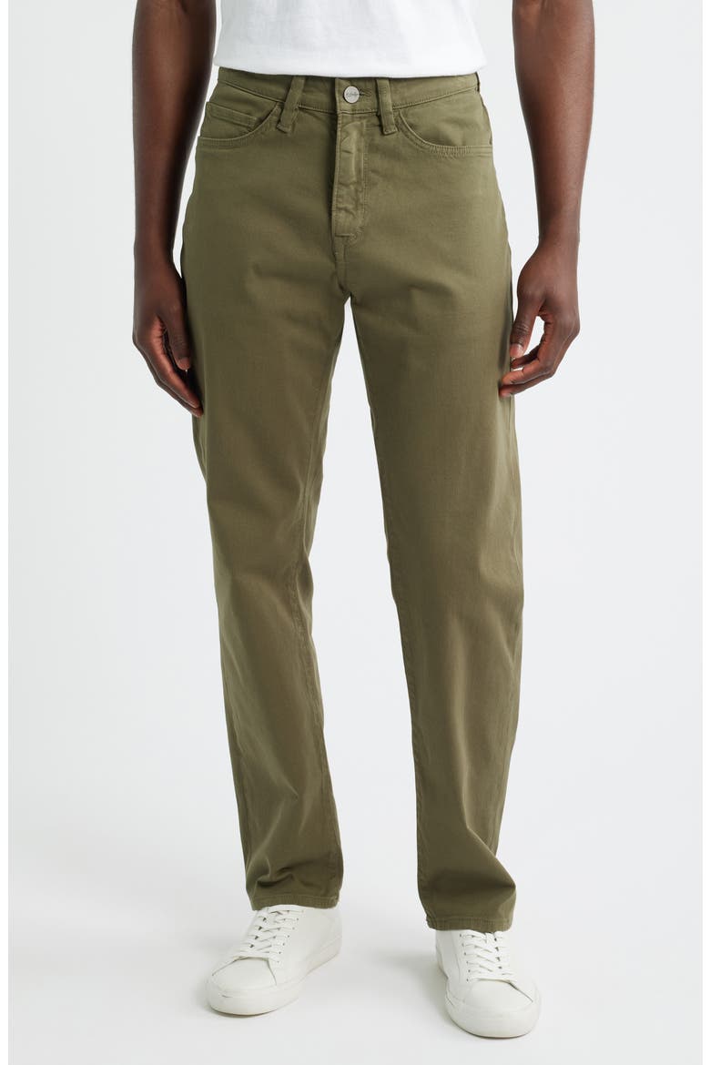 Charisma Stretch Cotton Straight Leg Pants, Main, color, KALAMATA HONEYCOMB