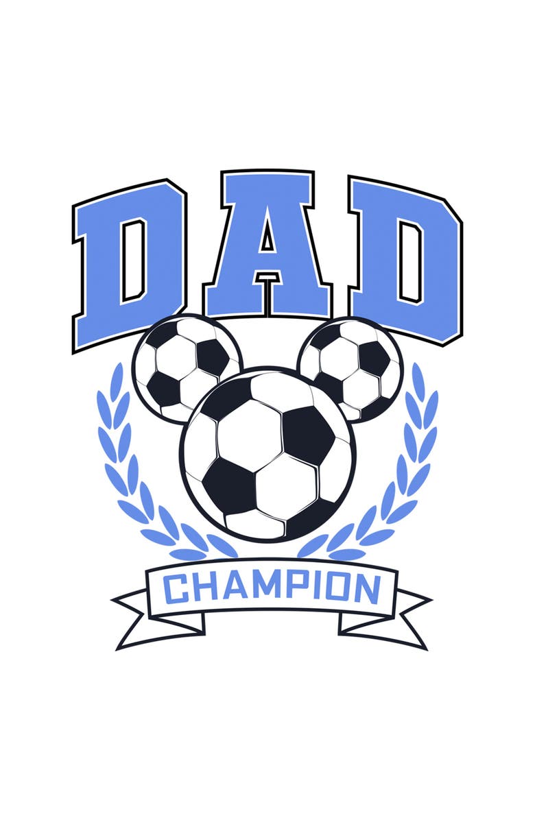 Mickey & Friends Men's Mickey & Friends Soccer Dad Champion Graphic T-Shirt, Alternate, color, White