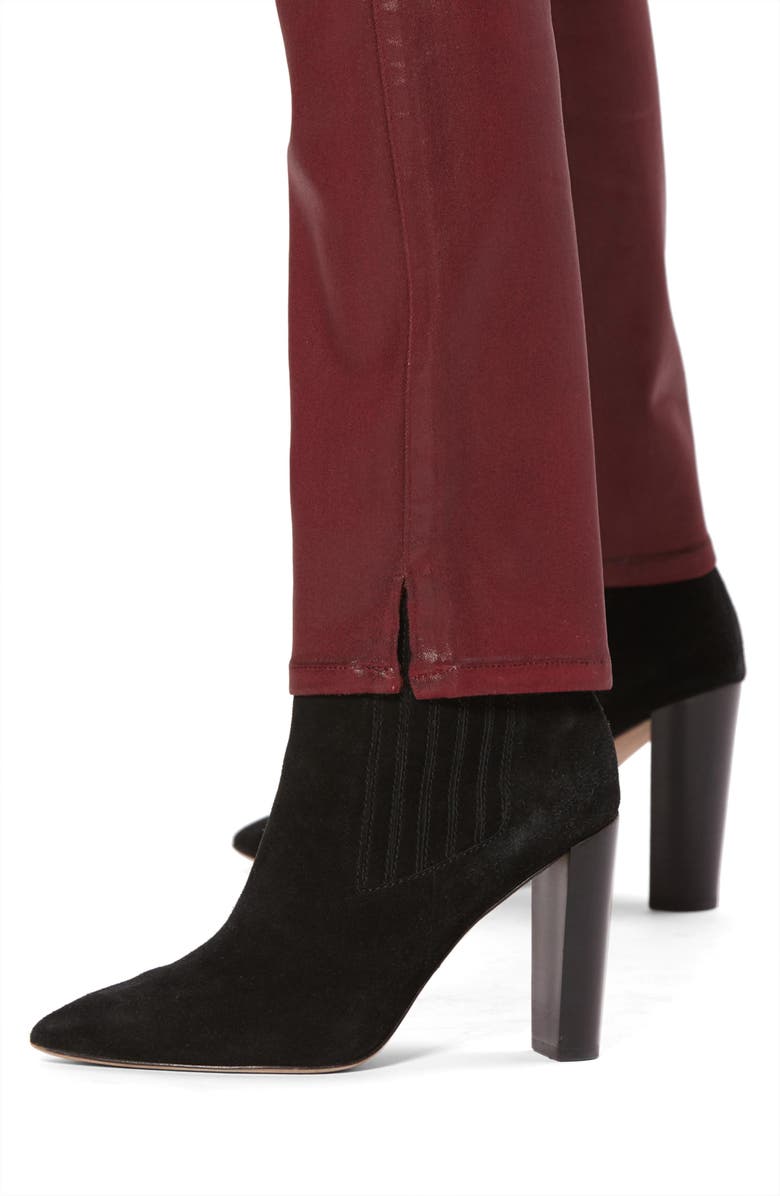 PAIGE Cindy High Waist Coated Side Slit Jeans, Alternate, color,