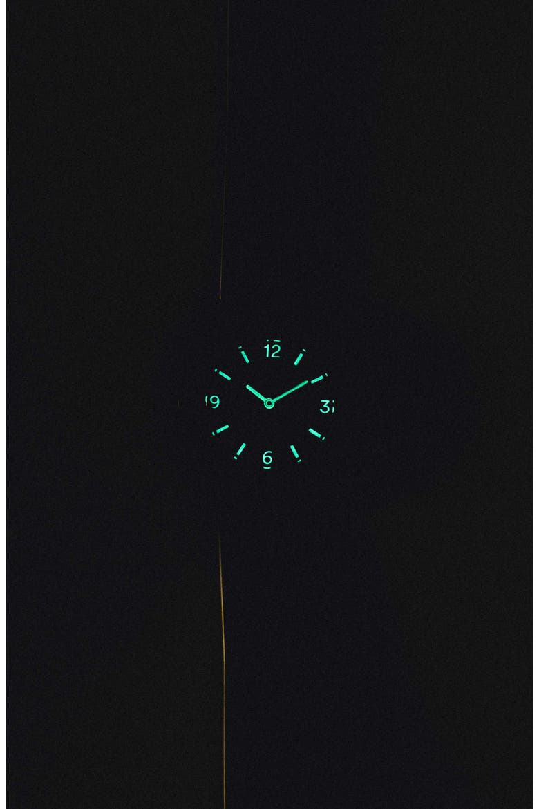 Play Glow in the Dark Rubber Strap Watch, 35mm, Alternate, color, BLACK