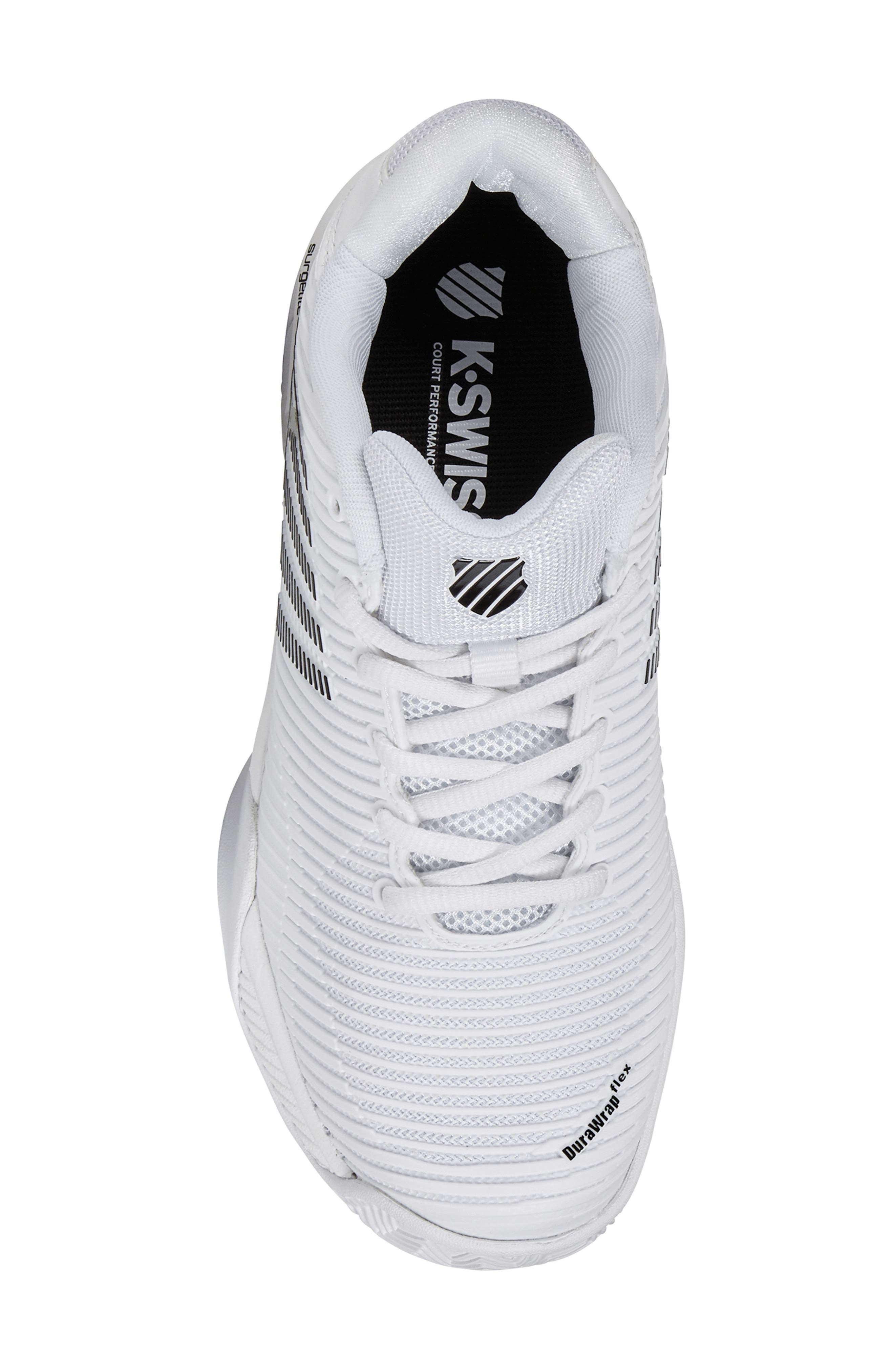 K-Swiss Hypercourt Express 2 Tennis Shoe, Alternate, color, White/ Black
