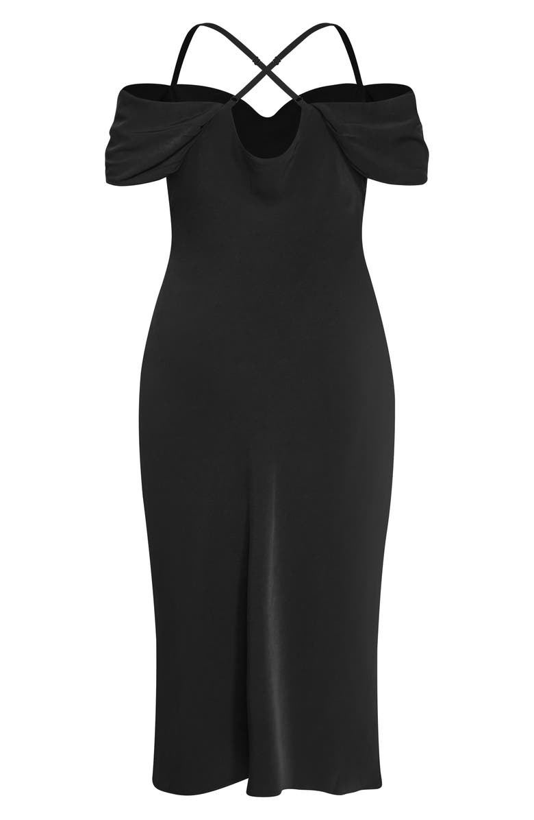 City Chic Cady Cold Shoulder Dress, Alternate, color, 