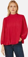 Yumi Pleated Long Sleeve Top