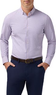 Mizzen+Main Leeward Trim Fit Plaid Performance Button-Up Shirt