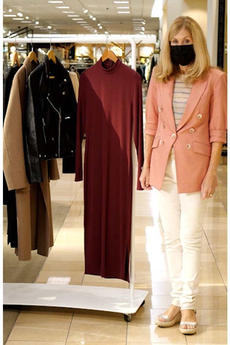 Mock Neck Long Sleeve Dress video