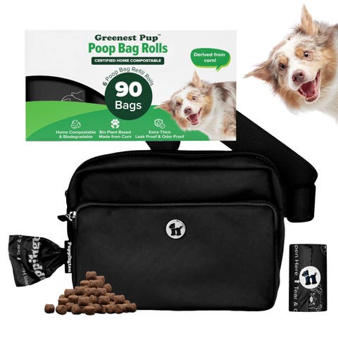 Walk Star Kit 3-in-1 Dog Walk Bag plus Matching 90 Refill Dog Poop Bags