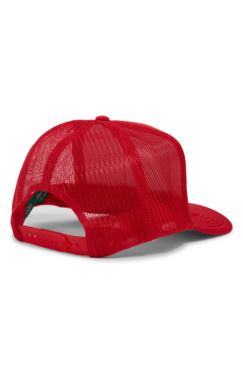 Friday Feelin’ Be Kind Patch Trucker Hat, Alternate, color, Red