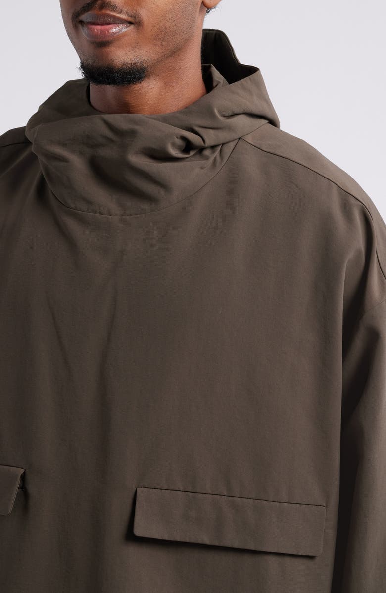 Fear of God Essentials Military Hooded Anorak, Alternate, color, Brown