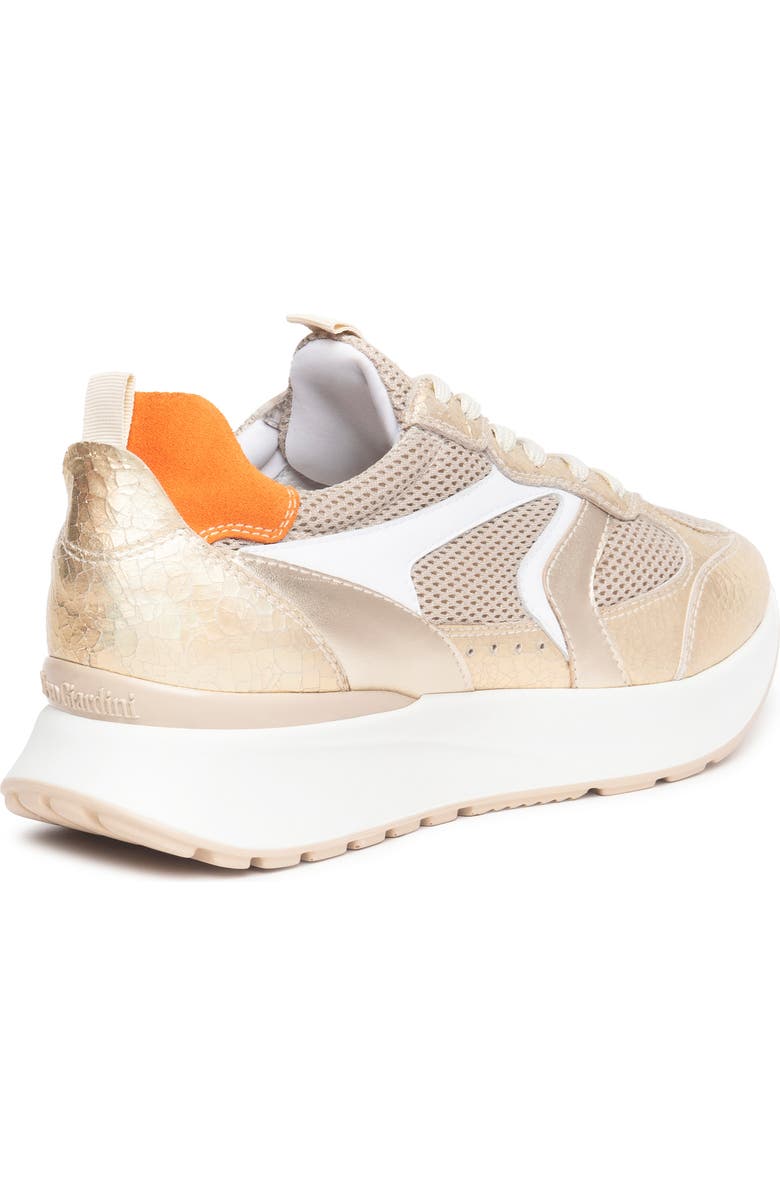 NeroGiardini Metallic Platform Sneaker, Alternate, color, Gold/ Rust