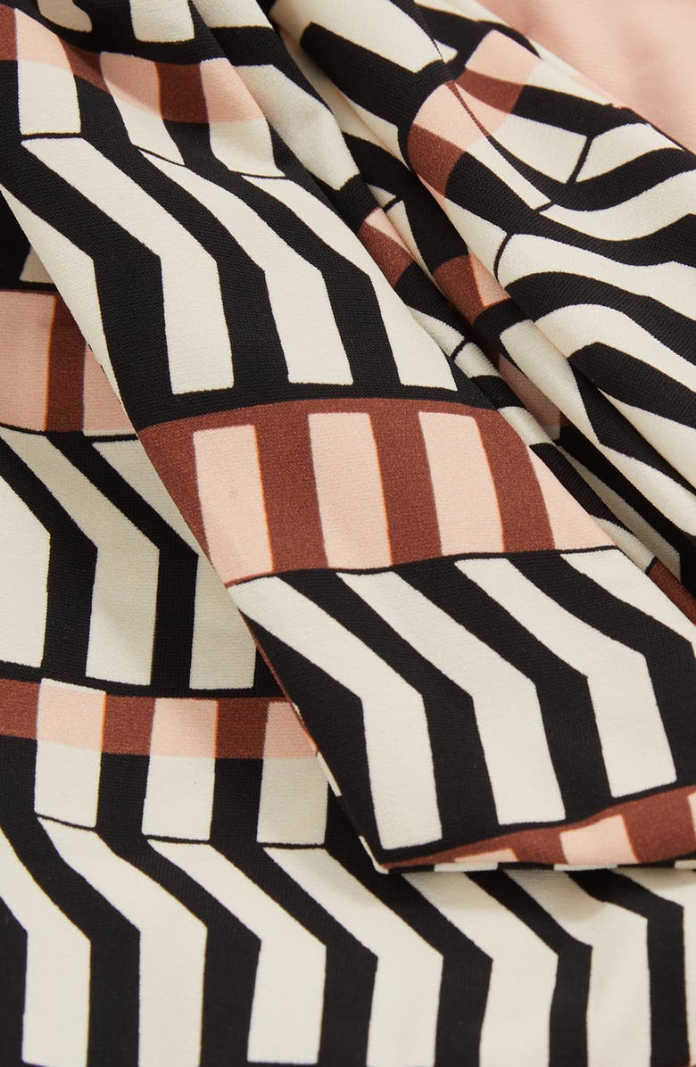 Reiss Charlie Side Tie Bikini Bottoms, Alternate, color, Black/ Brown