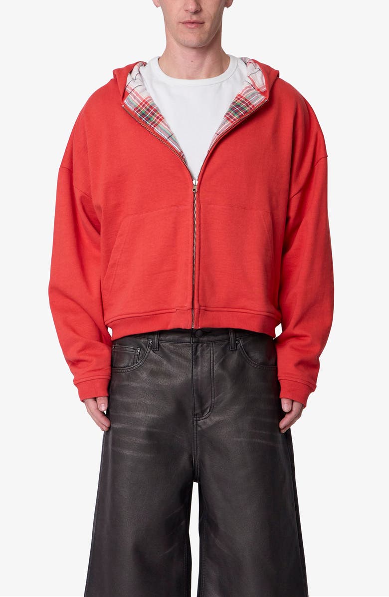mnml Reversible Flannel Zip Hoodie, Alternate, color,
