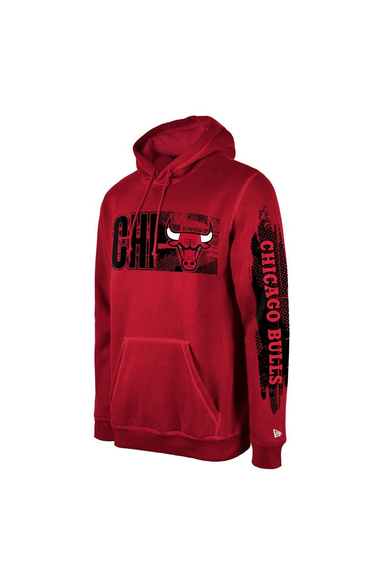 New Era Men's New Era Chicago Bulls Red Tip-Off Collection Pullover Hoodie, Alternate, color, 