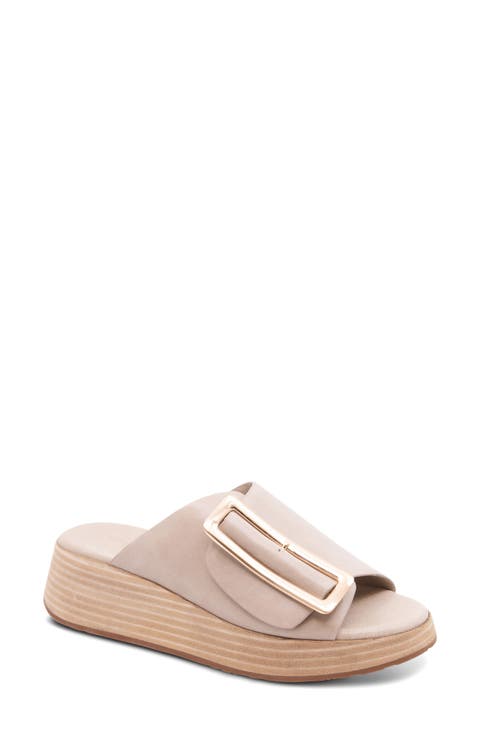 Ela Platform Wedge Slide Sandal (Women)