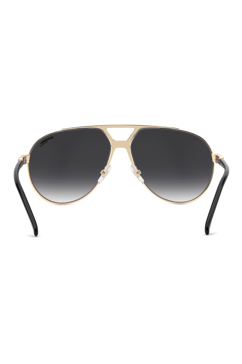 1089/S 64mm Oversize Gradient Pilot Sunglasses, Alternate, color, GOLD BLACK GREEN RED/ GREY