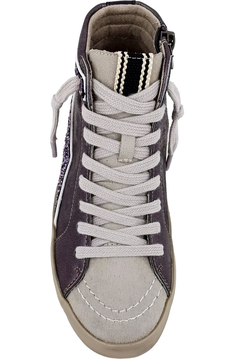 SHUSHOP Kids' Roony High Top Sneaker, Alternate, color, Gunmetal