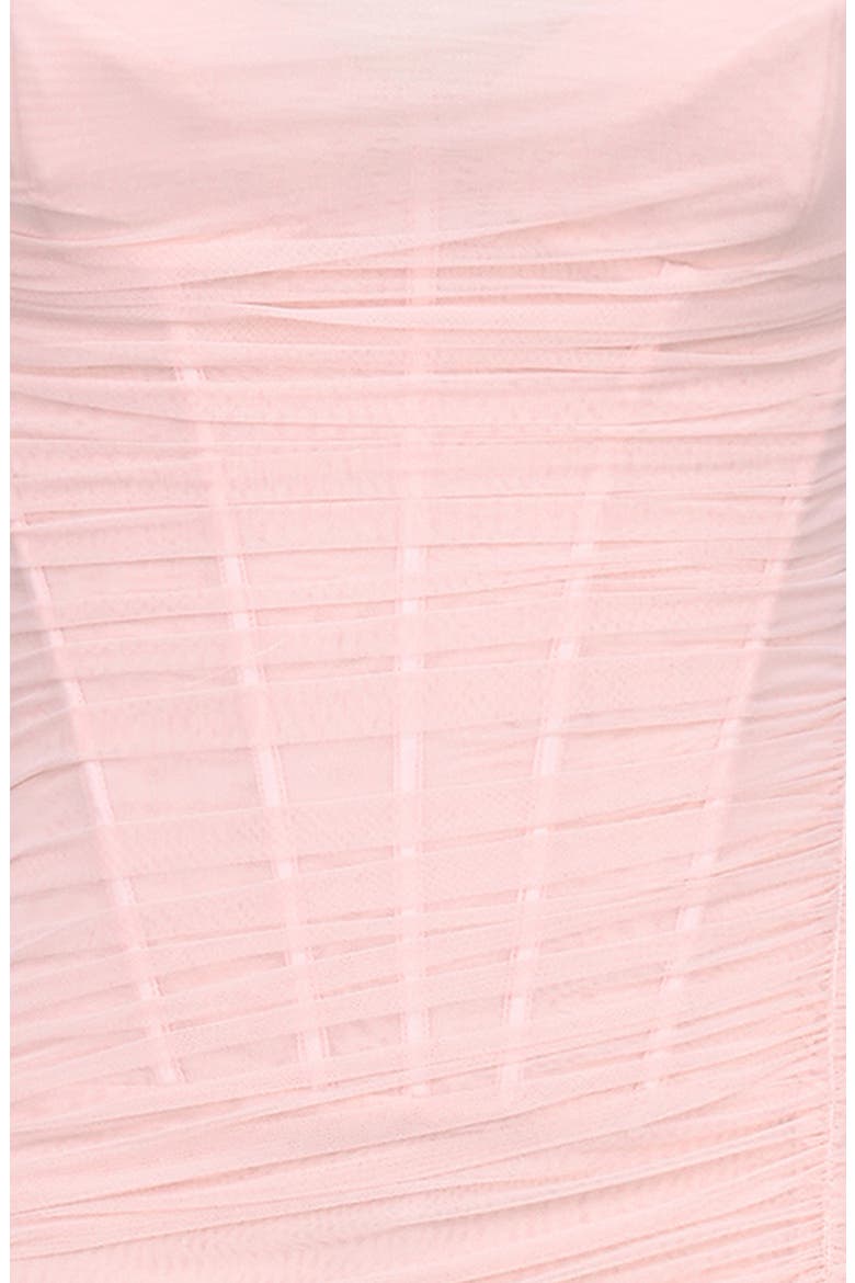 Lini Corset Chiffon Gown, Alternate, color, SOFT PINK