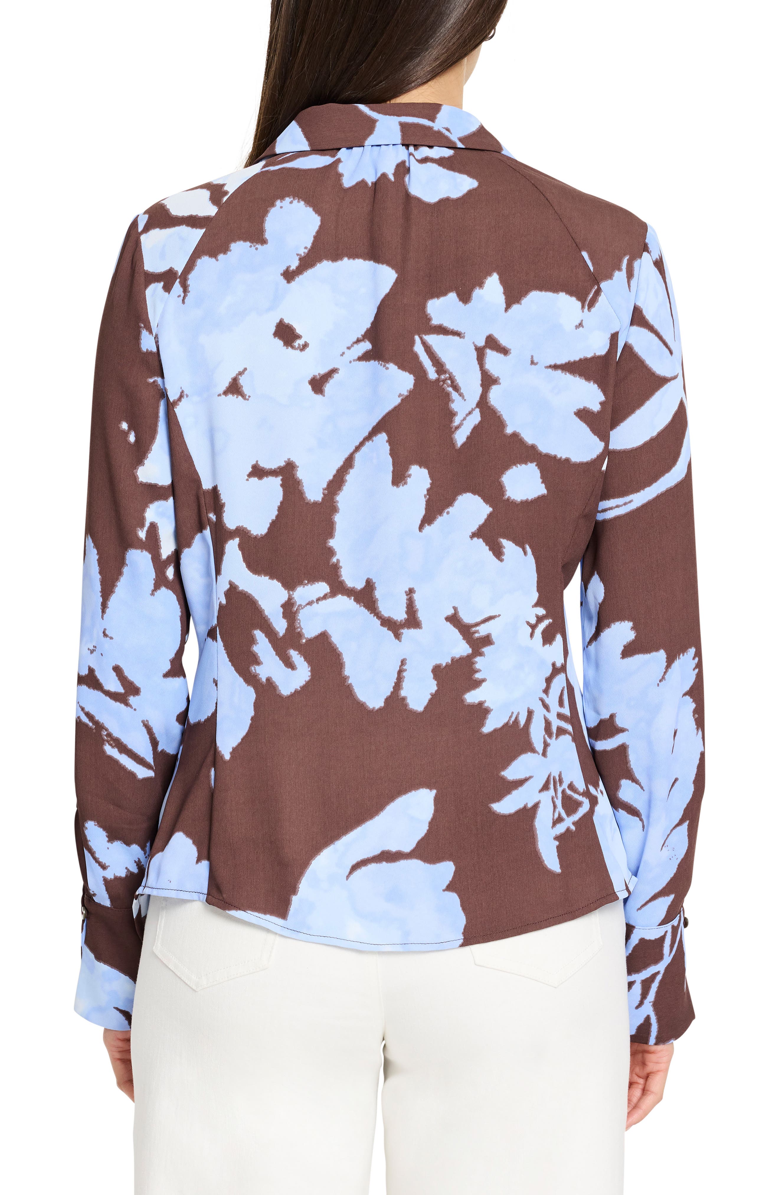 Cloud Blossom Long Sleeve Button-Up Shirt - image 2