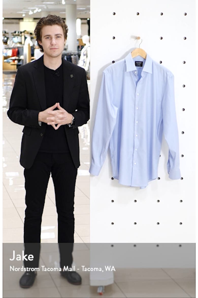 Traditional Fit Non-Iron Solid Stretch Dress Shirt video