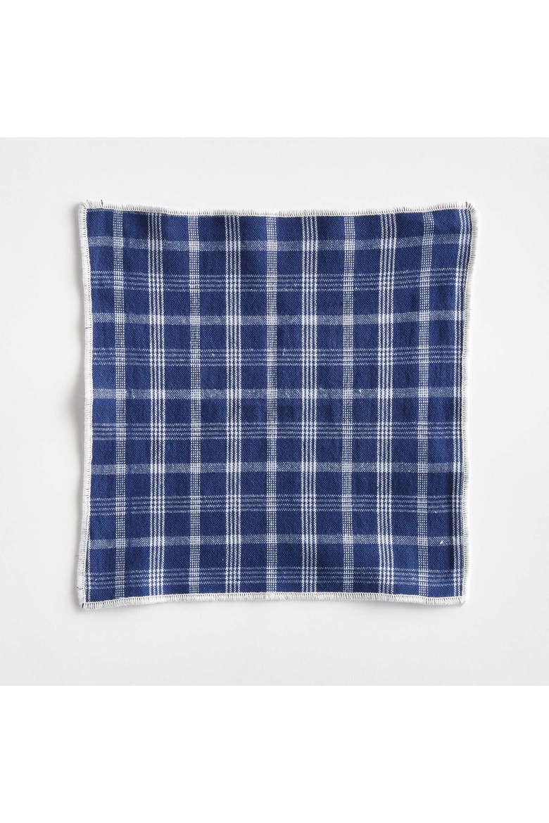 Barclay Butera Oakwood Cocktail Napkins Set Of 4, Alternate, color, Blue