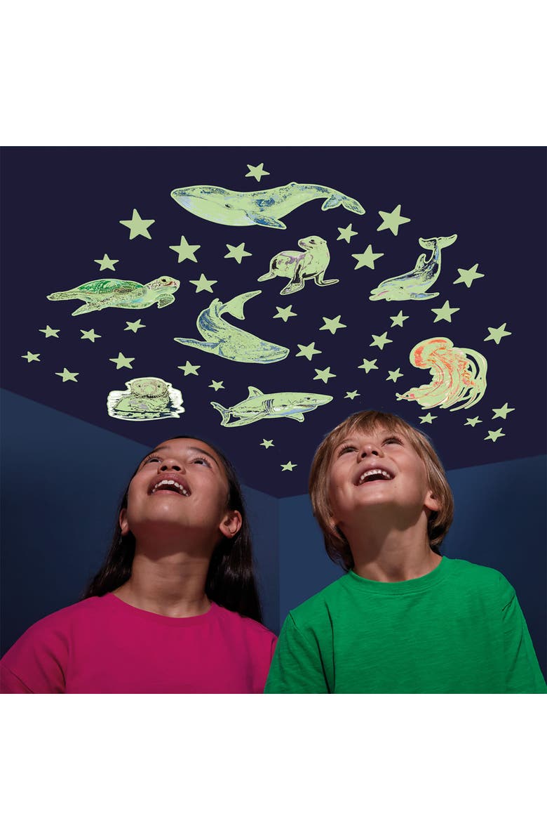The Original Glow Stars Company Glow Stars & Sea Creatures ECO, Glow Wall Décor, Alternate, color, Multicolored