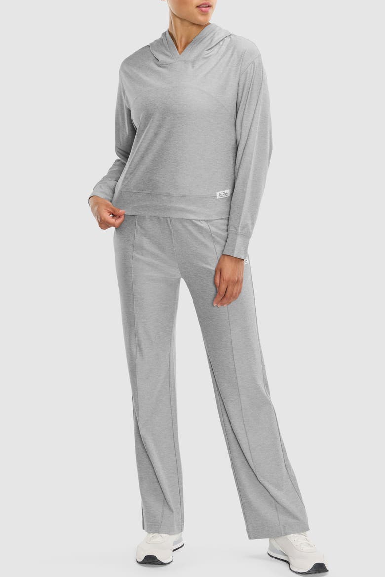 Dreamblend Mid Rise Full Length Pant, Alternate, color, Light Heather Grey