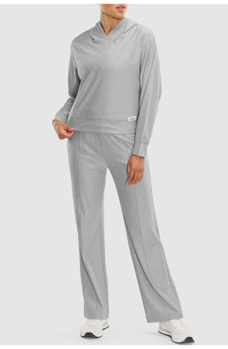 Peloton Dreamblend Mid Rise Full Length Pant, Alternate, color, Light Heather Grey