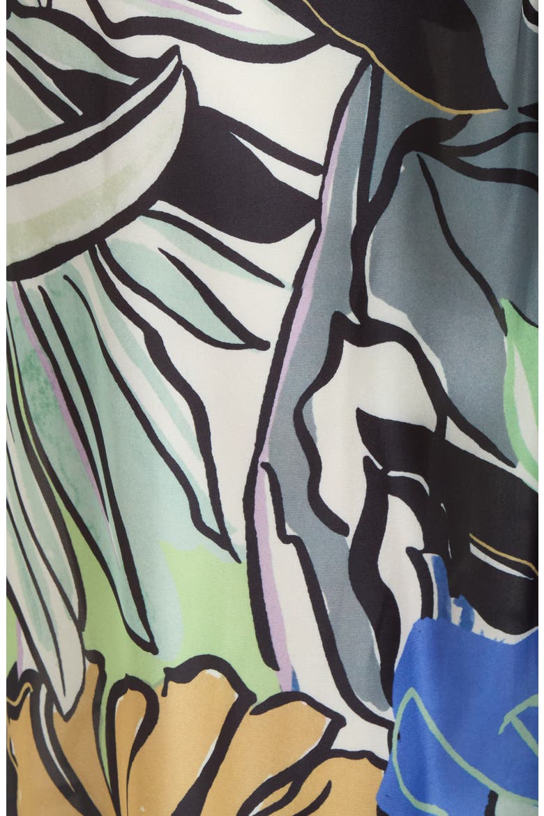 Print Sarong Maxi Skirt, Alternate, color, BLUE BOTANICAL