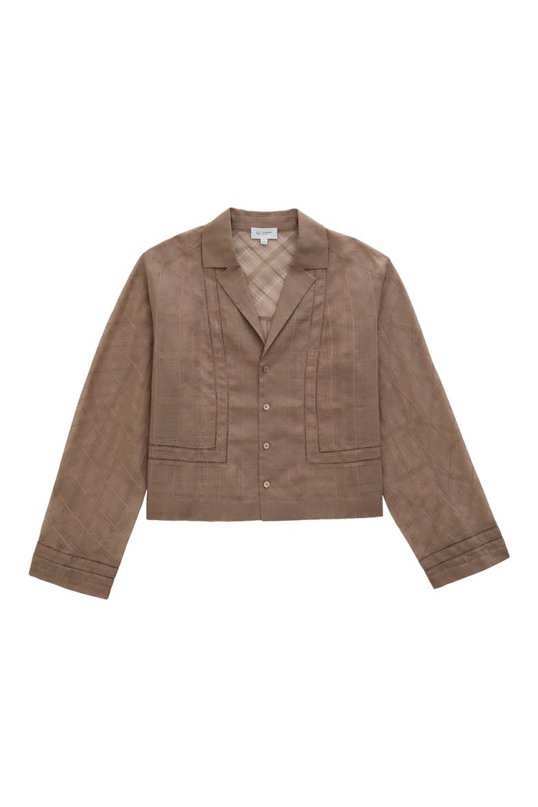 Ellah Woven Shirt, Alternate, color, CORK