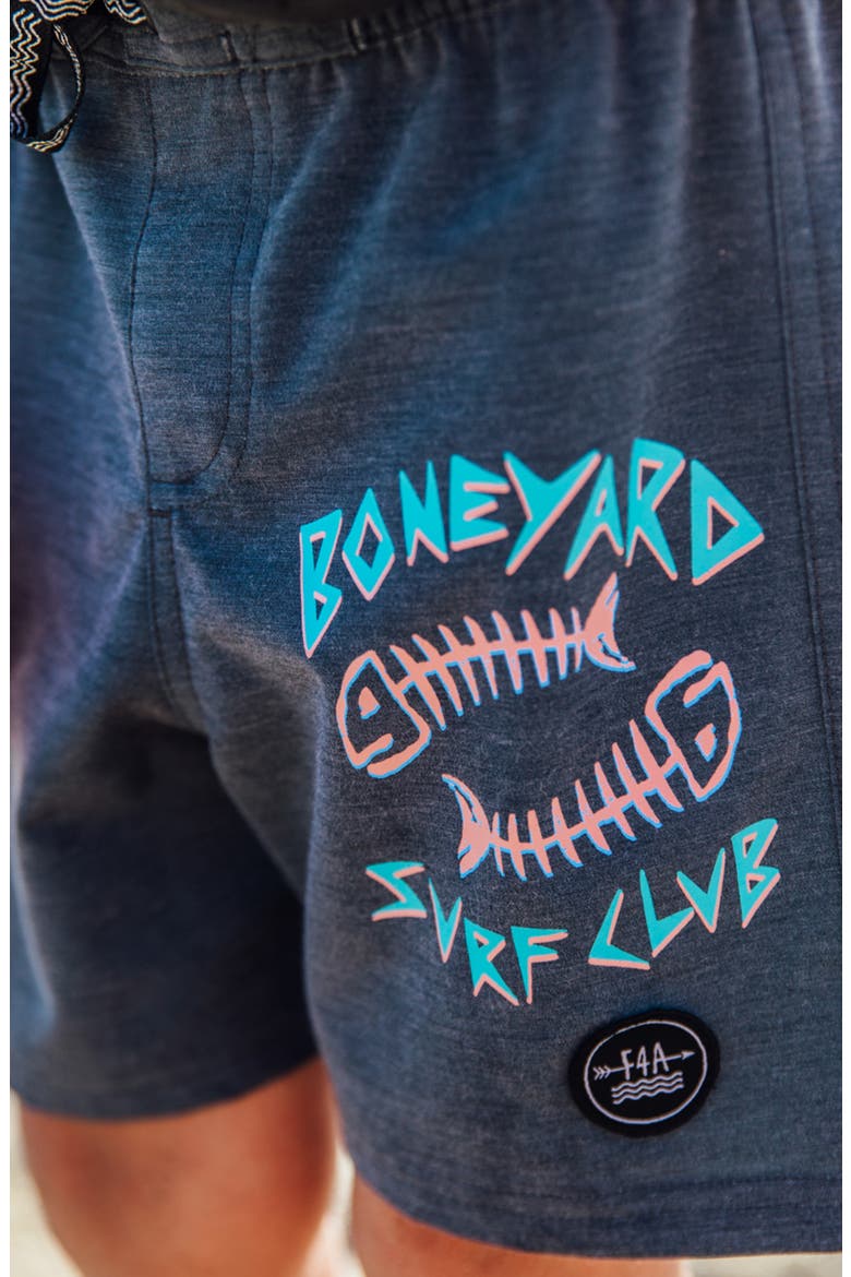 Kids' Classic Boneyard Club Board Shorts, Alternate, color, BLACK SAND