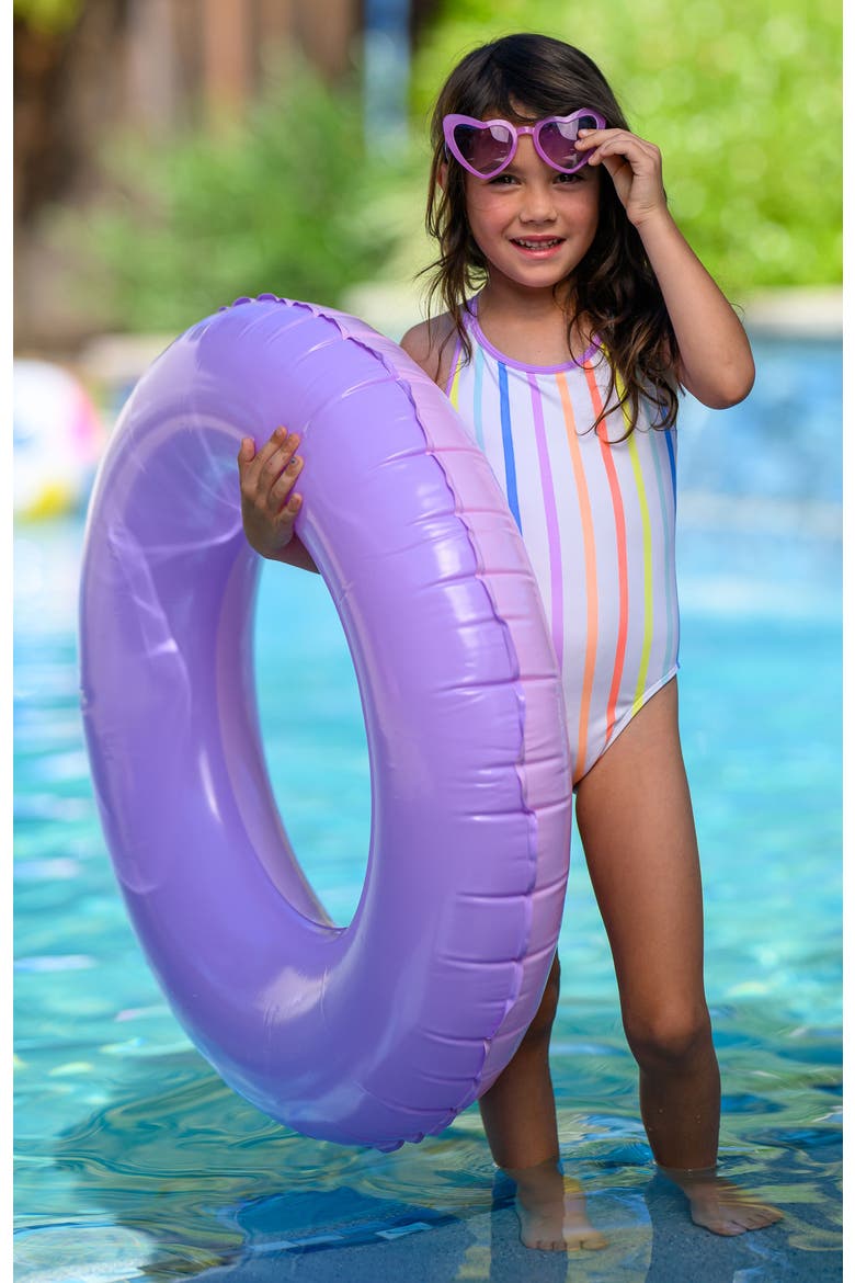 Candy Stripes Strappy One Piece Swimsuit, Alternate, color, Candy Stripes