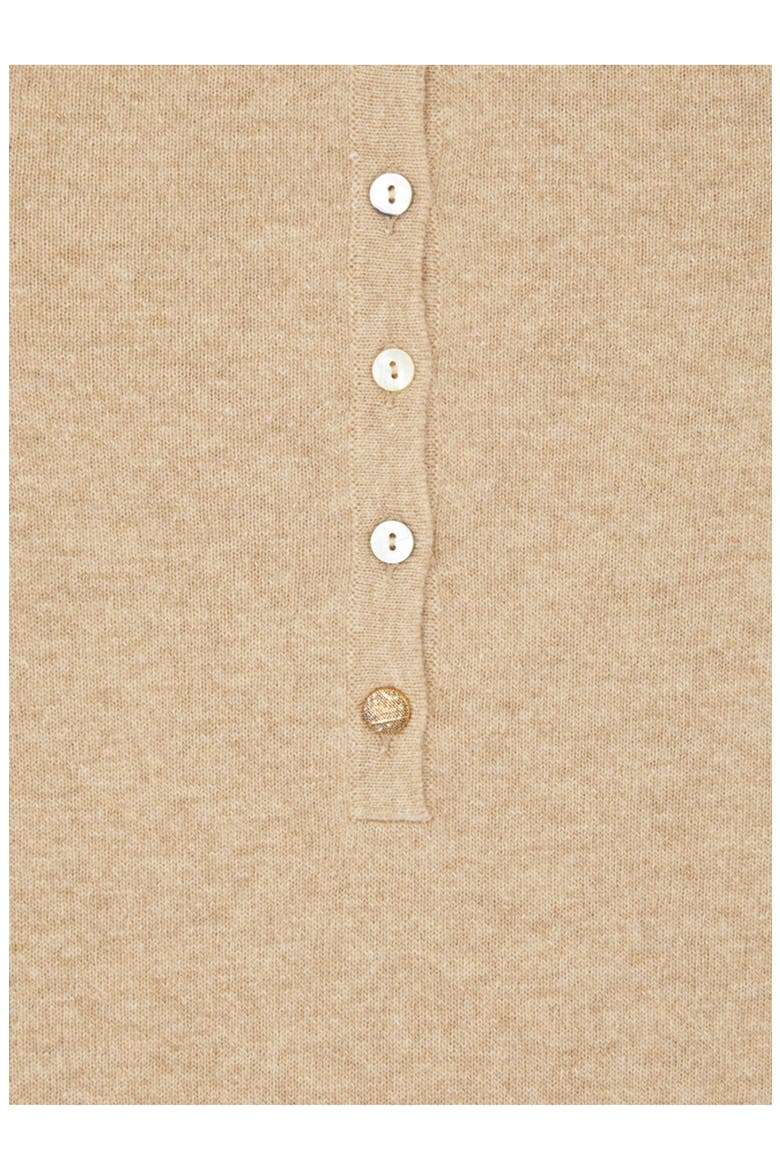 Lou Merino Wool Henley Knit, Alternate, color, CAMEL