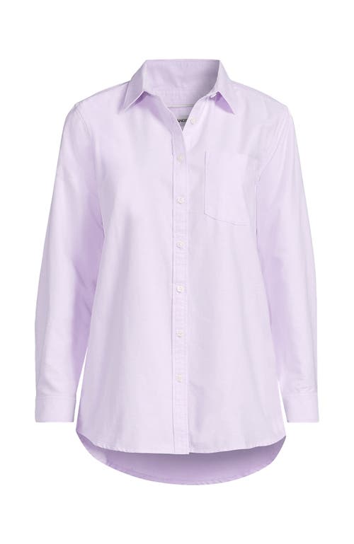 Lands' End Oxford Shirt In Purple