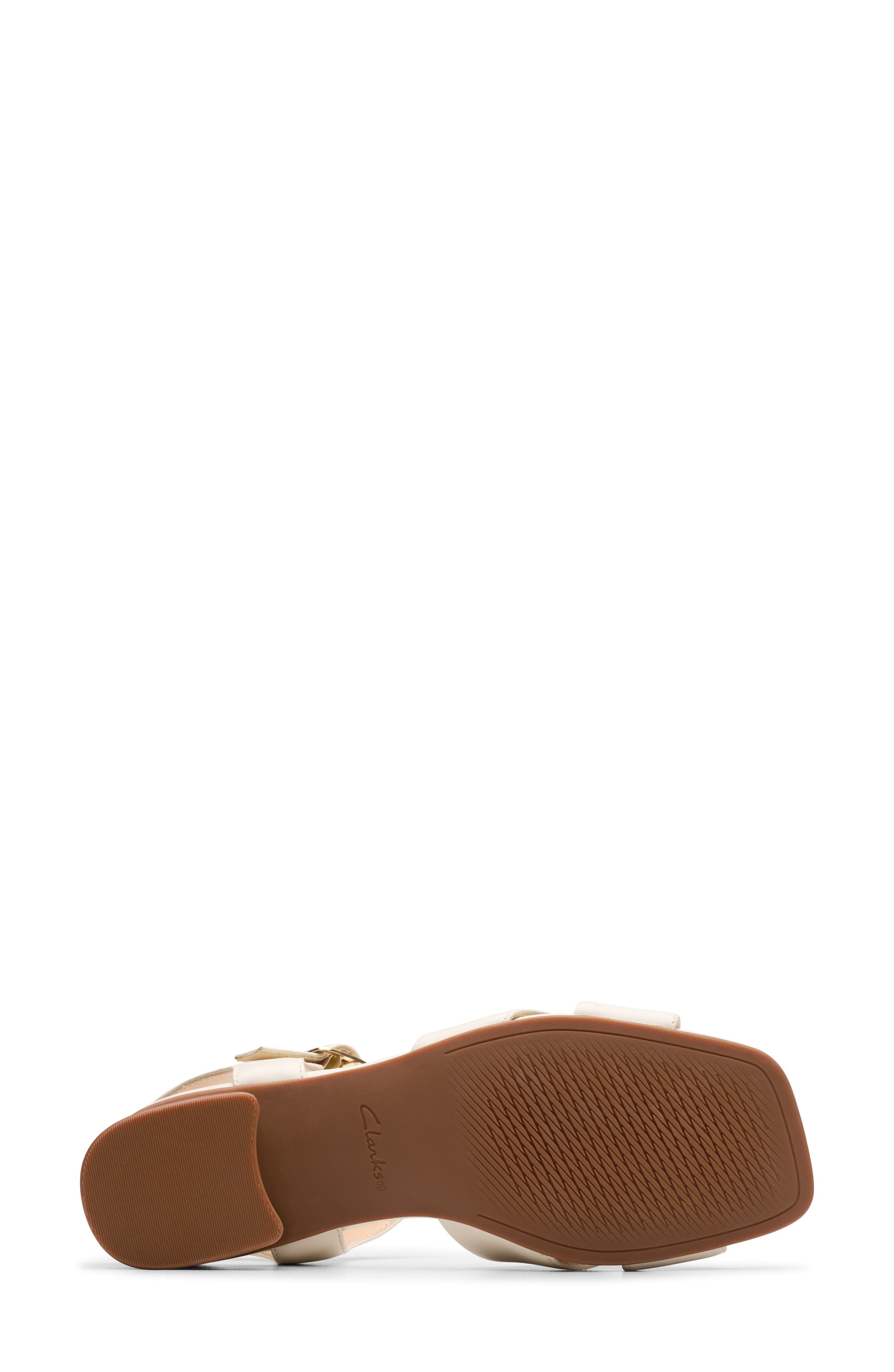 Clarks<sup>®</sup> Serina 35 Cross Sandal, Alternate, color, Cream Leather