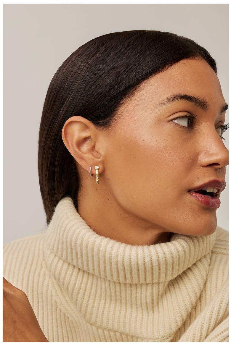 x Lucy Williams Tennis Drop Earrings, Alternate, color, GOLD