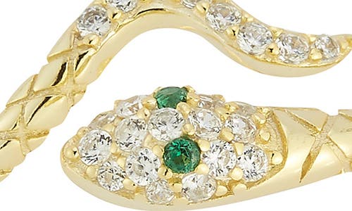 Glaze Jewelry Sterling Silver Snake Ring In Gold