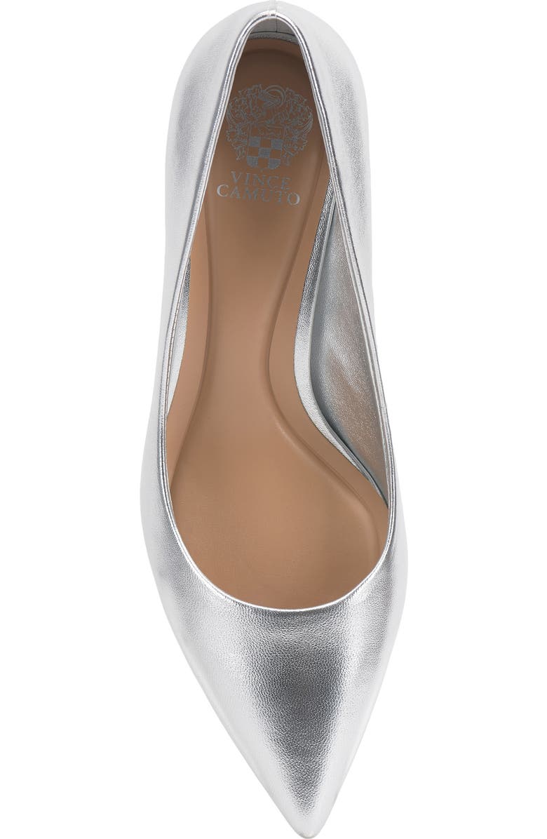 Vince Camuto Kehlia Pointed Toe Pump, Alternate, color, Lux Silver