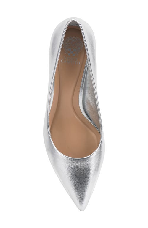 Vince Camuto Kehlia Pointed Toe Pump In Lux Silver