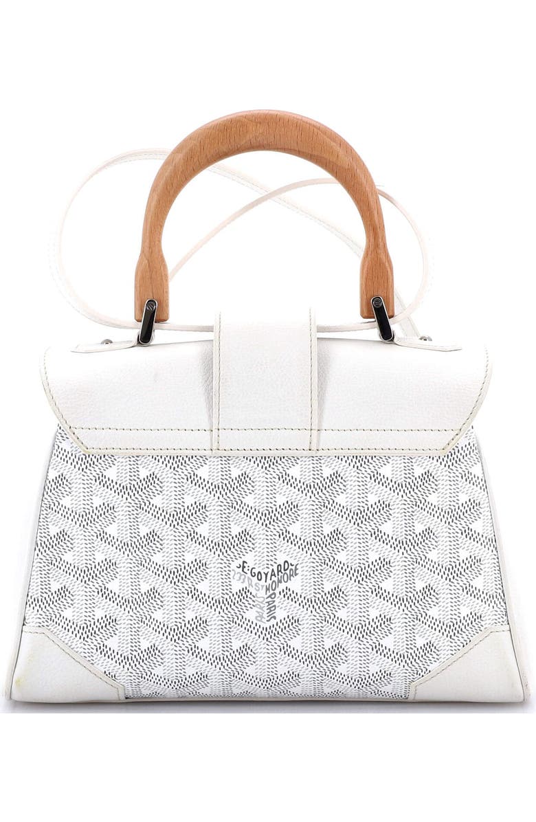 Pre-Owned Goyard Saigon Top Handle Bag Coated Canvas with Leather Mini, Alternate, color,