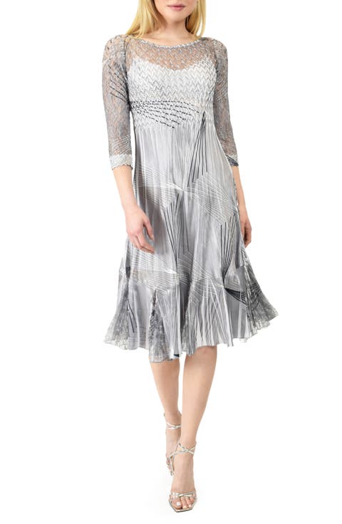 Charmeuse & Lace Dress