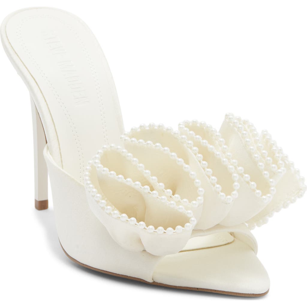 Steve Madden Affinity Slide Sandal in Ivory Satin  product